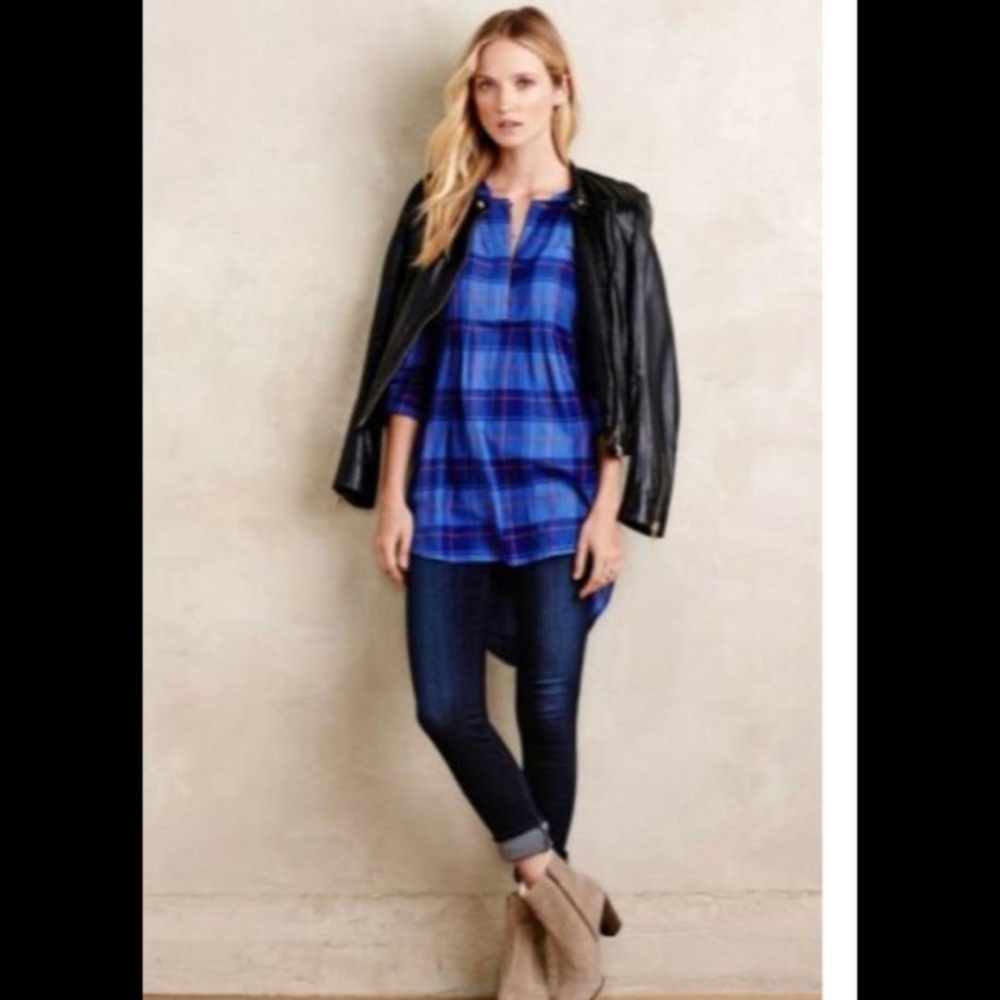 Anthropologie Holding Horses Extreme High/Low Top - Picture 2 of 16